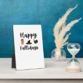 Schattig herfstseizoen Fijne herfstvakantie Thanks Fotoplaat (Zijkant)
