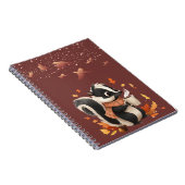 Schattig herfststinkdier notitieboek - Cozy herfst (Rechterzijde)