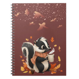 Schattig herfststinkdier notitieboek - Cozy herfst