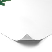 schattig hert floral baby shower welkomstteken poster (Hoek)