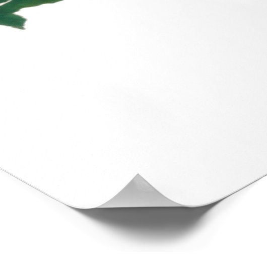 schattig hert floral baby shower welkomstteken poster (Hoek)