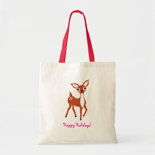 Schattig herten Kerstmis Tote Bag (Voorkant)