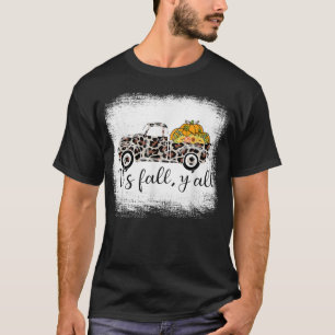 Schattig Het Is Herfst Jongens Luipaard Vrachtwage T-shirt