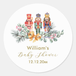Schattig Het Is Koud Buiten Notenkraker Baby Showe Ronde Sticker