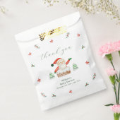 Schattig Het is koud buiten Winter Kerstman Baby S Bedankzakje (Gezegeld)