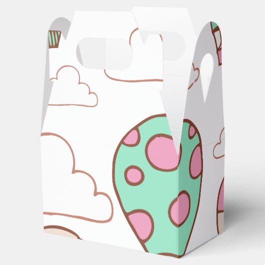 Schattig Hete Luchtballons Patroon Bedankdoosjes (Geopend)