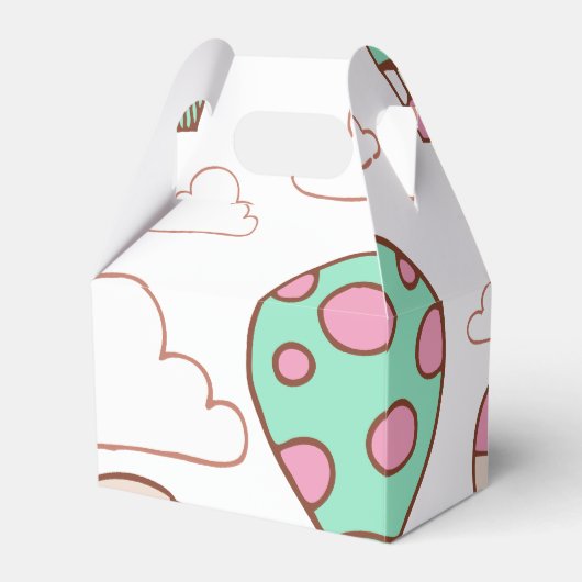 Schattig Hete Luchtballons Patroon Bedankdoosjes (Voorkant Zijde)