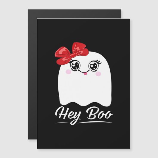 Schattig Hey Boo Halloween-ontwerp (Voorkant / Achterkant)