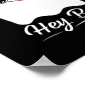 Schattig Hey Boo Halloween-ontwerp Poster (Hoek)