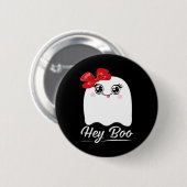 Schattig Hey Boo Halloween-ontwerp Ronde Button 5,7 Cm (Voorkant /achterkant)