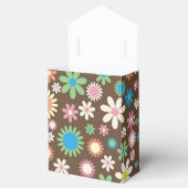 Schattig Hippy Bloem Power Patroon Bruin Bedankdoosjes (Geopend)
