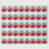 Schattig Holland Lop kerstinpakpapier Cadeaupapier (Vlak)