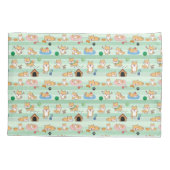 schattig hond spelen springen slapen kussensloop (Achterkant)