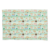 schattig hond spelen springen slapen kussensloop (Voorkant)