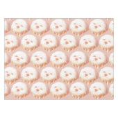 Schattig hondengezicht donut tafelkleed (Voorkant (Horizontaal))
