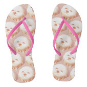 Schattig hondengezicht donut teenslippers (Voetbed)
