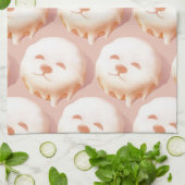 Schattig hondengezicht donut theedoek (Gevouwen)