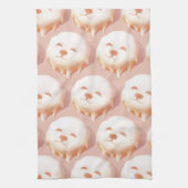 Schattig hondengezicht donut theedoek (Verticaal)