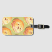 Schattig hondengezichtsbranderpatroon bagagelabel (Voorkant (horizontaal))