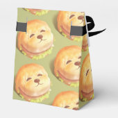 Schattig hondengezichtsbranderpatroon bedankdoosjes (Achterkant)