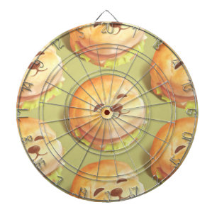 Schattig hondengezichtsbranderpatroon dartbord