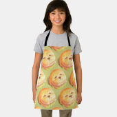 Schattig hondengezichtsbranderpatroon schort (Insitu)