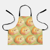 Schattig hondengezichtsbranderpatroon schort (Voorkant)