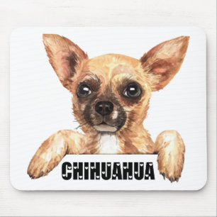 Schattig Hondenliefhebber Cadeau Waterverf Chihuah Muismat