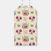 Schattig hondenpatroon cadeaulabel (Voorkant)