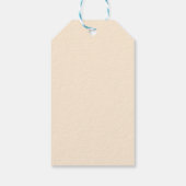 Schattig hondenpatroon cadeaulabel (Achterkant)