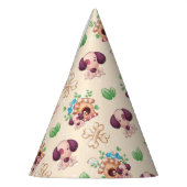 Schattig hondenpatroon feesthoedjes (Links)