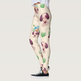 Schattig hondenpatroon leggings