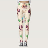 Schattig hondenpatroon leggings (Voorkant)