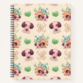 Schattig hondenpatroon notitieboek (Voorkant)