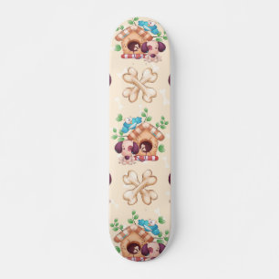 Schattig hondenpatroon persoonlijk skateboard