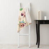 Schattig hondenpatroon sherpa deken (In situ)