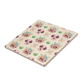 Schattig hondenpatroon tegeltje