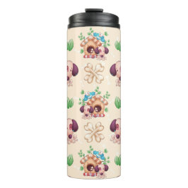 Schattig hondenpatroon thermosbeker