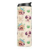 Schattig hondenpatroon thermosbeker (Gedraaid links)