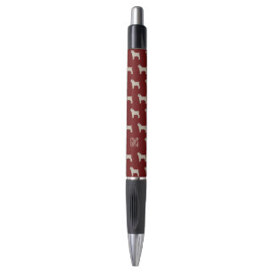 Schattig Hondenrassen Pugs Pattern Monogramed Pen