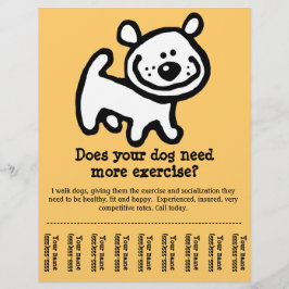 SCHATTIG! Hondenuitlaat promotie scheurvel flyer_Y Flyer