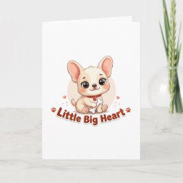 Schattig Hondje Grote Kleine Hart Kaart