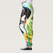 Schattig Hondje in Paradijs Leggings (Links)