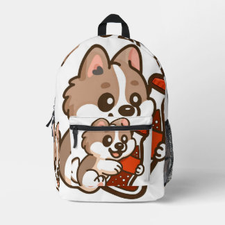 Schattig Hondje Knuffelt Cola Fles Bedrukte Rugzak