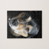 Schattig Hondje Poseert voor de Camera Legpuzzel (Horizontaal)