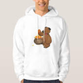 Schattig Honey Loving Beer met Honey Pot Hoodie (Voorkant)