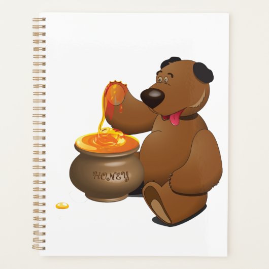 Schattig Honey Loving Beer met Honey Pot Planner (Voorkant)