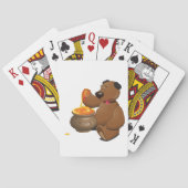 Schattig Honey Loving Beer met Honey Pot Pokerkaarten (Achterkant)