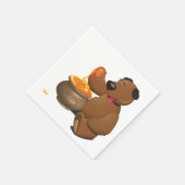 Schattig Honey Loving Beer met Honey Pot Servet (Hoek)