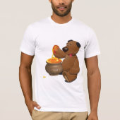 Schattig Honey Loving Beer met Honey Pot T-shirt (Voorkant)